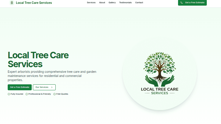 Example of a free website design